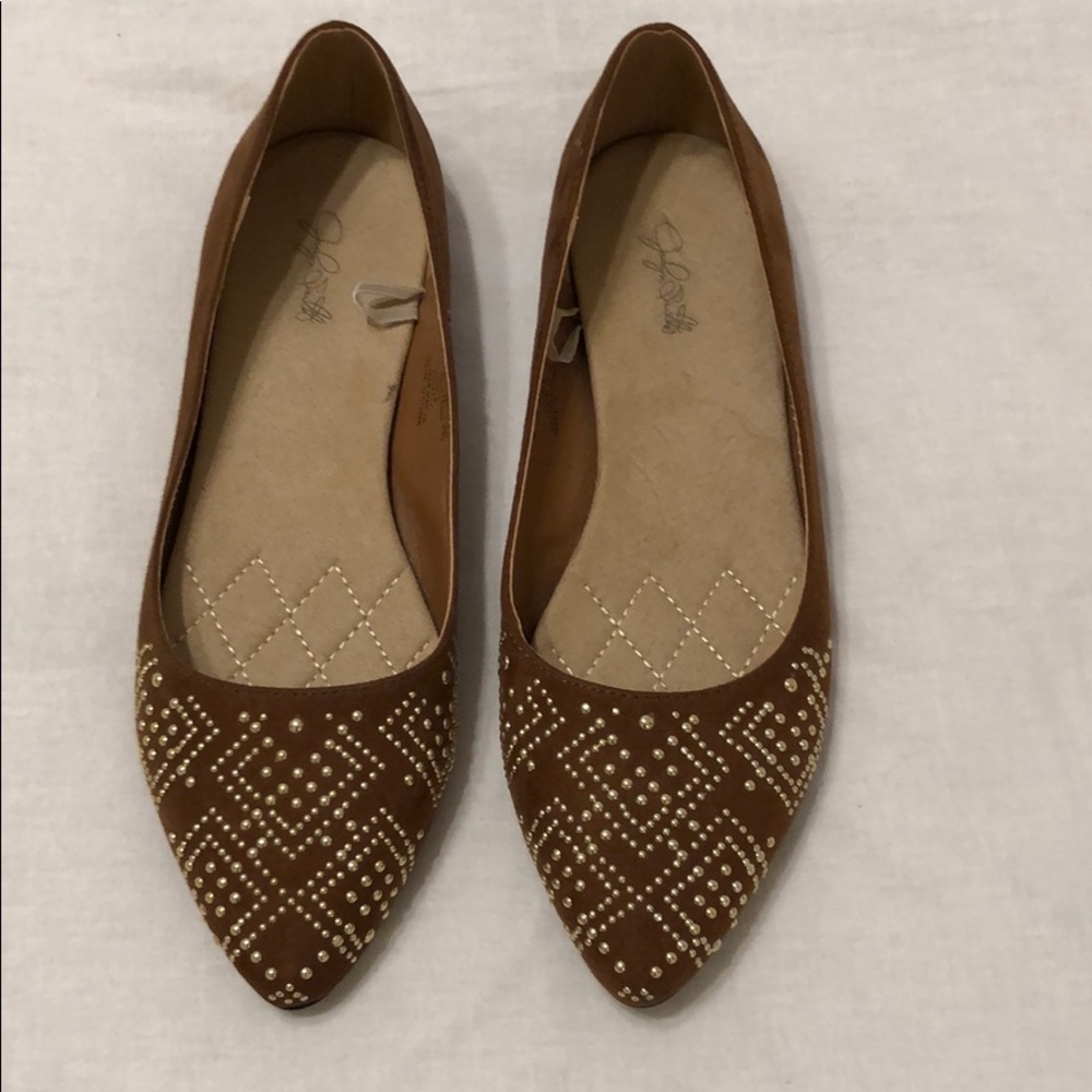 Brown Suede Jessica Simpson Flats